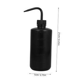 FUNOMOCYA Efficient Cleaning Ml Squirt Bottle Curve Spout for Sauce Shampoo Hair Lotion Eyelash Tattoo Mini Small