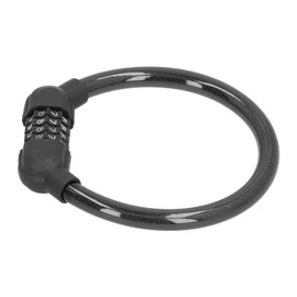 Candado de Cable de Calidad con Combinación de 4 Dígitos, Cable de Candado para Bicicleta Candados de Cable de Bicicleta con Número de 4 Dígitos de Alta Seguridad para Ciclismo(negro)