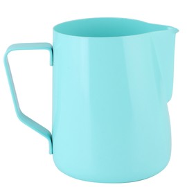 Stainless Steel Coffee Pitcher Milk Frothing Jug Cup for Latte Art MakingBlue 350ml