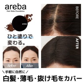 areba Hair Foundation, Gray Hair, Thin Hair, Gray Hair, Circular Hair Removal, Conceals Hair Loss, Hair Cover, Thin Hair Cover, Hairline Makeup, White Hair, Korean Cosmetics, Easy Makeup at Home, Can
