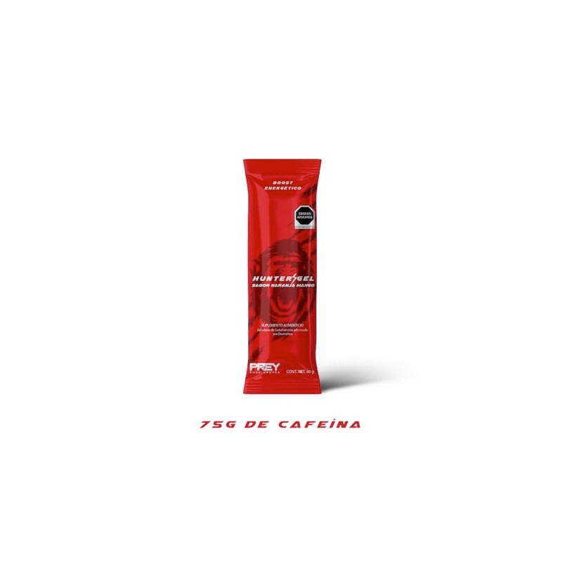 Hunter Gel sabor Mango/Naranja | Gel energético semilíquido con electrolitos