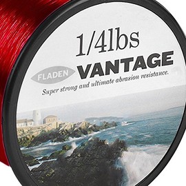 FLADEN VANTAGE PRO Bulk 1/4lb Spools of Extra Strong Monofilament Sea Fishing Line (RED) - comes in 15, 20, 25 & 30lbs