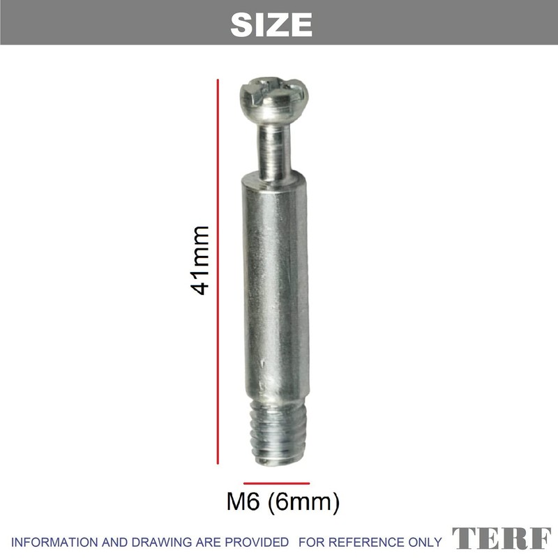 TERF® M6 X 41mm Cam Fixing Dowel Screw M6 (6mm)