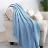 BOURINA Textured Solid Soft Sofa Throw Couch Cover Knitted Decorative