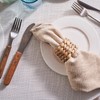 BEIBANG Fall Napkin Rings Set of 12, Handmade Woven Napkin