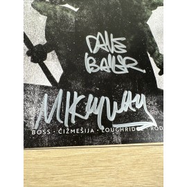 Signed Mikey Way TMNT BLACK WHITE & Green Comic SDCC Dark Horse MCR Dave Baker