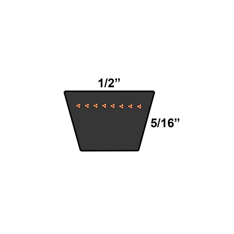 D&D PowerDrive A49 Replacement Belt, 1 Number of Band, Rubber