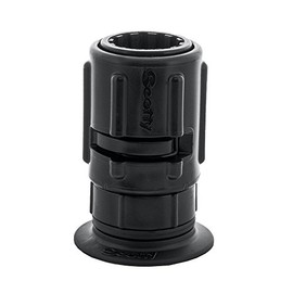 Scotty #445-BK Stick-On Accessory Mount w/#437 Gear-Head (2") (Black)