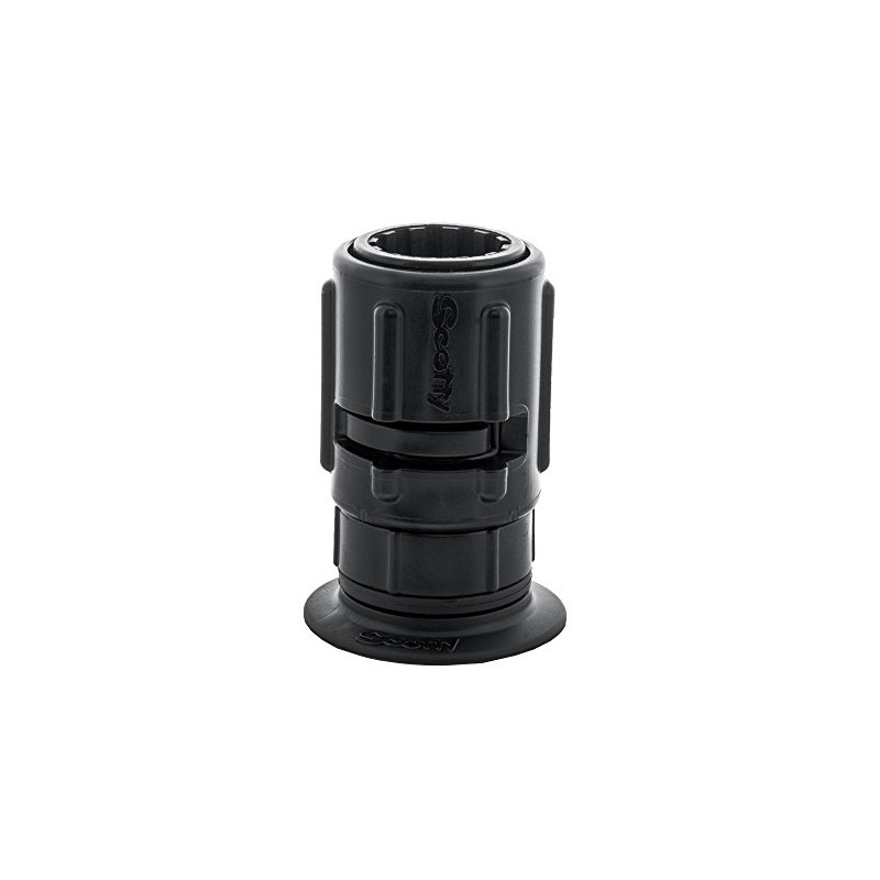 Scotty #445-BK Stick-On Accessory Mount w/#437 Gear-Head (2") (Black)
