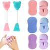 EAVUYIS 5 Stück Gesichtsreinigungsbürste weiches Silikon Gesicht Scrubber Gesichtsmassage Bürste
