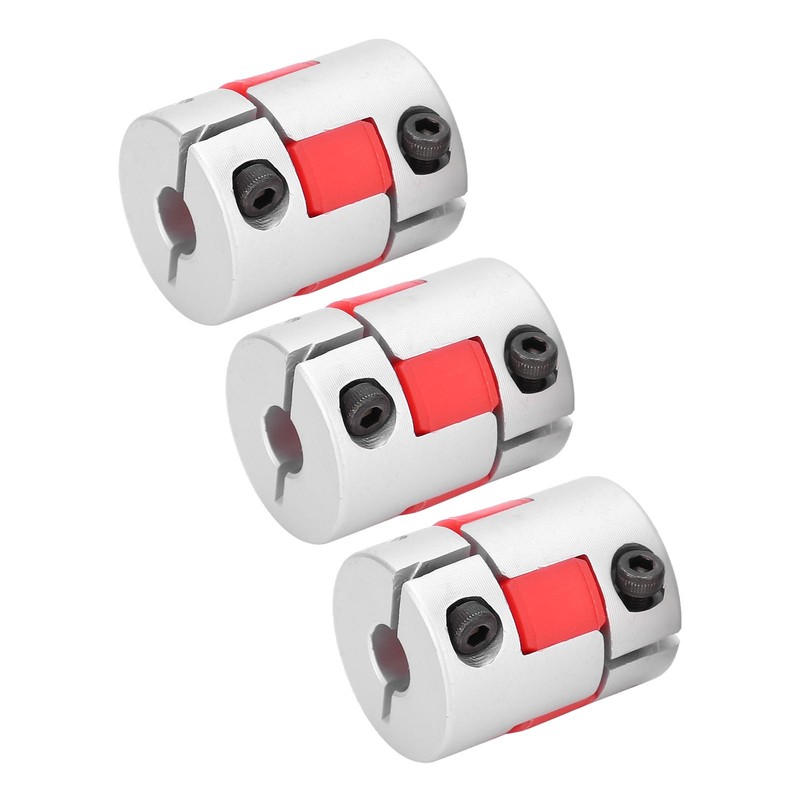 3Pcs Flexible Coupler Aluminum Alloy Ball Screw Coupling Kit Motor