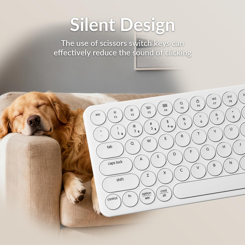Keychron B3 Pro 75% Ultra-Slim Wireless Keyboard, 2.4GHz, Bluetooth 5.2