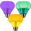 Mardi Gras Light Bulbs - 3 Watt Purple, Green, and