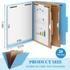 Skyygemm 24 Pcs Classification Folders Letter Size, 2 Pocket Dividers
