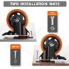 3 Inch Caster Wheels, Casters Set of 4, Heavy Duty