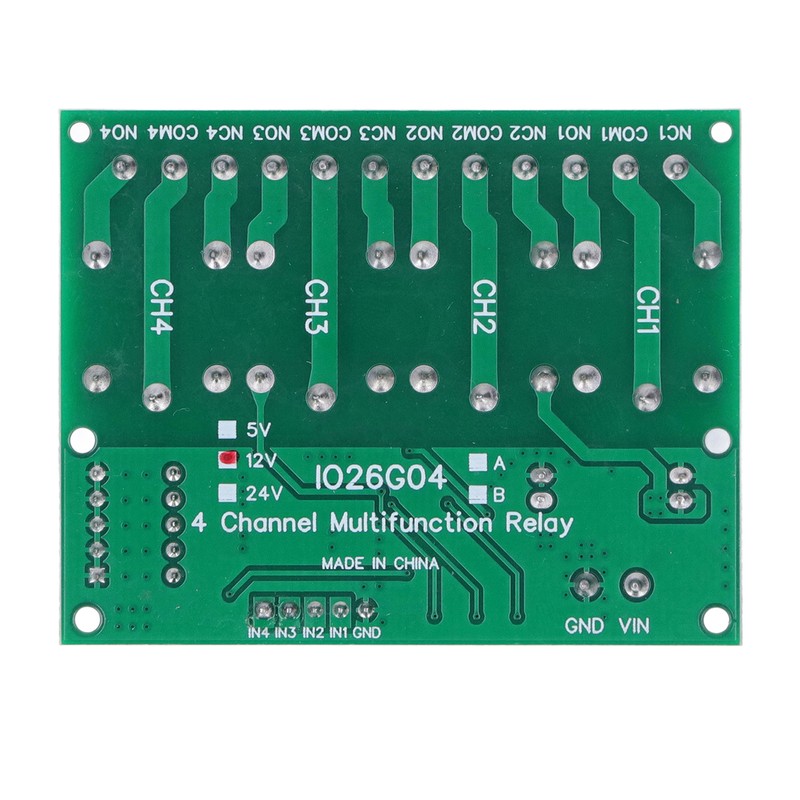 Relay Module 4 Channel Control Board Switch Controller DC 12V