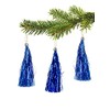 Lamettini Lametta Anhänger Christbaumschmuck Weihnachtsanhänger (10, Blau)