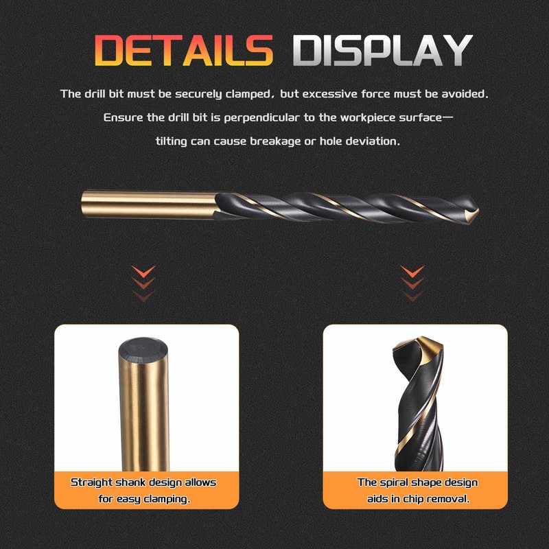 CoCud Drill Bit, 10mm Cutting Diameter, 4341 HSS Jobber Bit