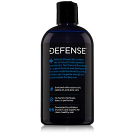 Defense Soap Organic Tea Tree Body Wash | All Natural Shower Gel with Tea Tree Oil, Eucalyptus Oil, and Aloe Vera. Wrestling Inspired, For All Mens & Womens Skin Types. 12 oz