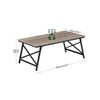 CHOEZON 41.3" Folding Coffee Table with Safety Buckles, Low Coffee