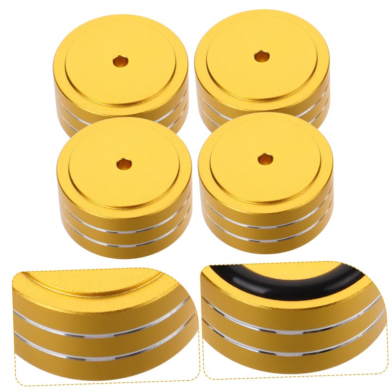 jojofuny 4sets Speaker Cabinet Feet Pads Rubber for Amplifier Isolation