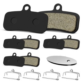 Brake Pads Bicycle Disc Brake for Shimano D03S - 4 Pairs Bicycle Brake Pads Compatible with Shimano BR-M810/M820/M640/M8020/M8120 & Tektro/TRP, Disc Brake for Mountain Bike with Adjustment Plate