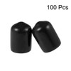 uxcell 100pcs Rubber End Caps 3/8-inch(9.5mm) ID Vinyl Round Tube