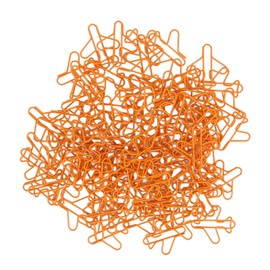 Aircraft Shape Paper Clips Cute Small Paperclips for Office School Home Desk Organizers Orange