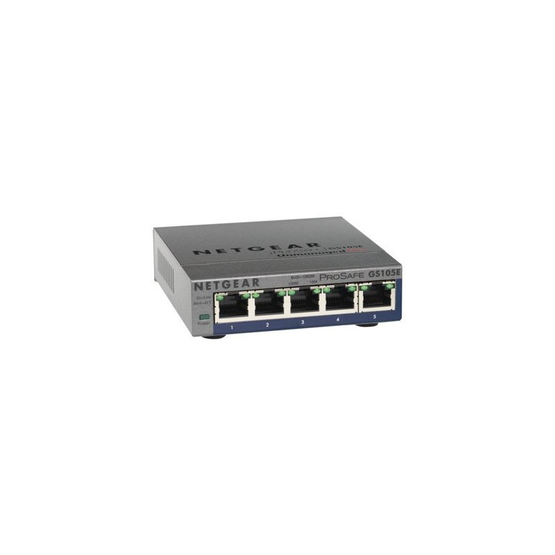 Netgear GS105E-200NAS PROSAFE PLUS 5 PORT GIGABIT SWITCH