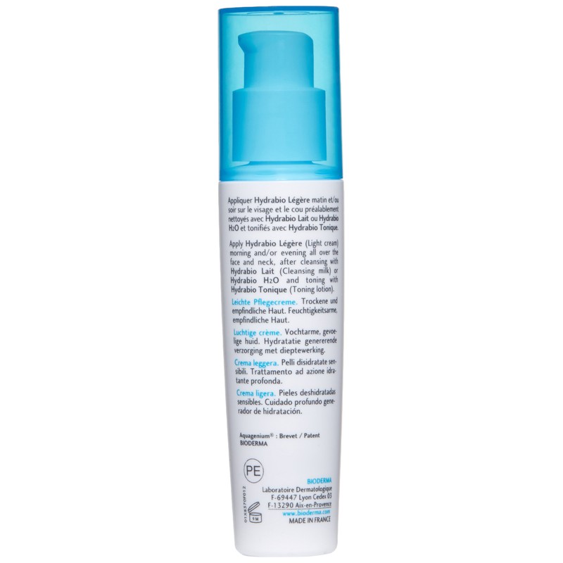 Bioderma Hydrabio Legere Cream for Dehydrated and Sensitive Skins