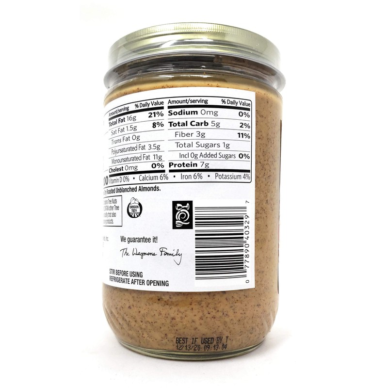 Wegmans Organic Almond Butter 2 Packs (Smooth)