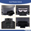Getfarway Dual Window Switch p/n Black P271069 Compatible with Paccar/Kenworth