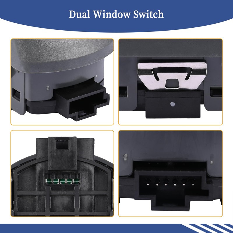 Getfarway Dual Window Switch p/n Black P271069 Compatible with Paccar/Kenworth