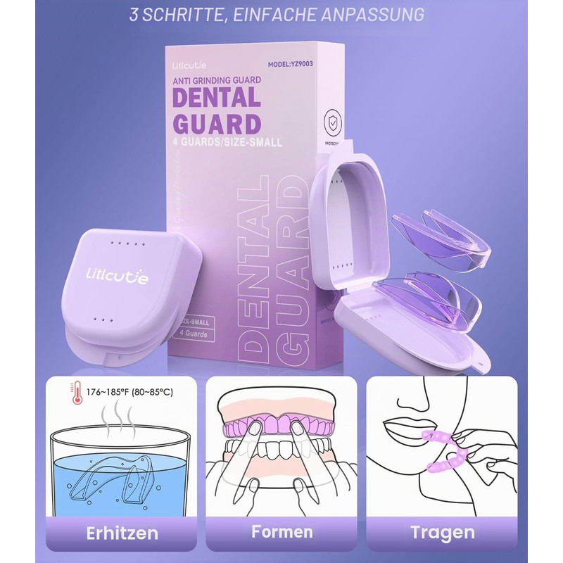 Grinding Splint for Night, Tooth Splint Mouth Guard Set, Malleable