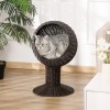 27-Inch Elevated Cat Bed with Rotatable Egg Chair Pod Thick