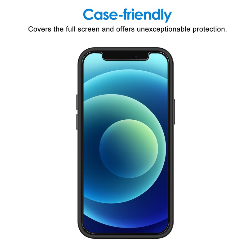 JETech Screen Protector for iPhone 12 mini 5.4-Inch, Tempered Glass