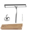 25 cm Shower Squeegee Set, Shower Cubicle Squeegee Stainless Steel,