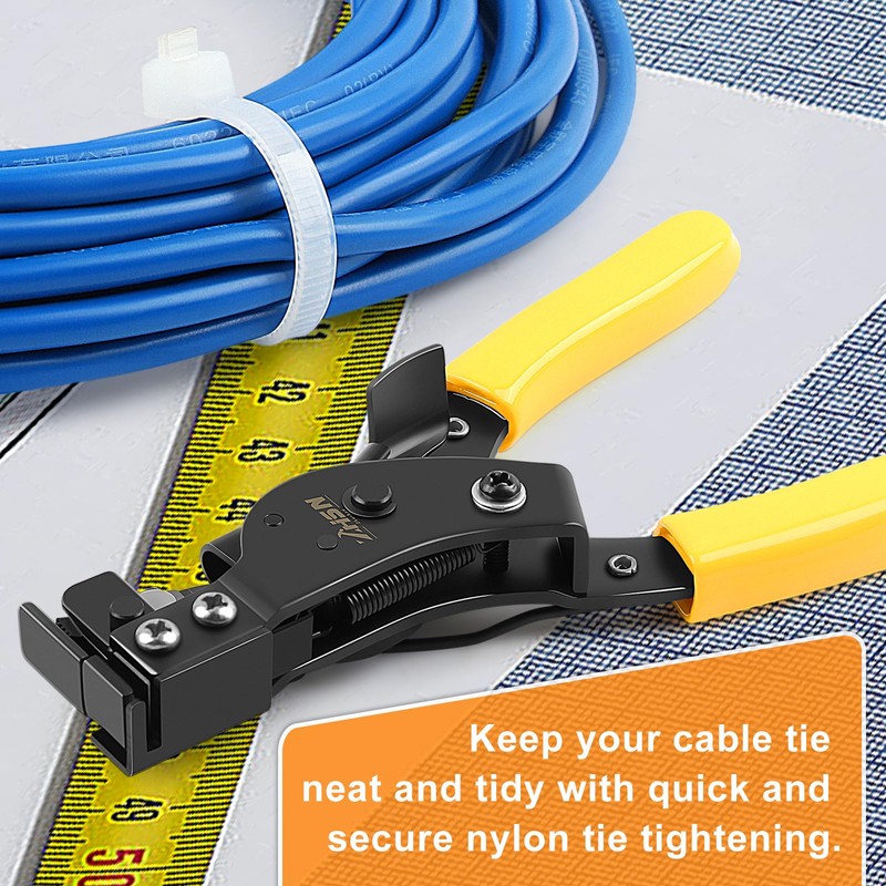 Zhushan Nylon Cable Tie Bundling Tool, 2-in-1 Zip Tie Plier