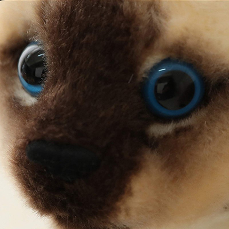 BARMI Siamese Cat Plush Stuffed Animal - Lifelike Cat Pillow,
