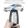 Kirsnda for Ford Key fob Cover,Texture case,with Keychain,Key Shell/Skin,5-Buttons fit