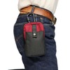 Kawadomi Seisakusho WK-03RD Multi-functional Work Pouch, 2-Way Attachment Belt Loop,