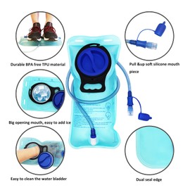 MSTOKIN Hydration Backpack Hydration Pack Hiking Backpack with Water Bladder for Kids Man Women Lightweight Water Backpack Hydration Bag Hiking Bag for Cycling Hiking Biking Climbing(Blue)
