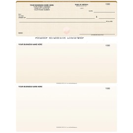 ABC Computer Voucher Checks Compatible w/QuickBooks Check on Top, Gold Linen (500 Sheets)