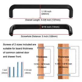 KOOFIZO 10-Pack Multi-Step Cabinet Pull, Oil Rubbed Bronze Furniture Handle, 5 Inch/128mm Hole Centers, Solid Hardware for Kitchen Cupboard Door, Bedroom Dresser Drawer, Bathroom, Vanity, Wardrobe