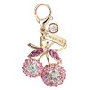 MONNEL MC309 Crystal Big Cherry Lobster Clasp Charm for Women