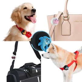 [2-Pack] Shoe Holder for Kids Waterproof Design, Cute Cartoon Holder Hidden Silicone Tag Case for Kids Shoelaces & Straps (Whale+Shark)