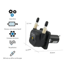Kamoer KPHM600-12B3B17 600ml/min high flow rate peristaltic pump 12V dc brushless motor adjustable speed liquid dosing pump with BPT tube 6.4 mm ID x 9.6 mm OD
