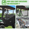 10L0L Golf Cart Driving Enclosures 2 Passenger for Club Car