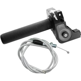 Throttle Grip Motorcycle 22mm CNC Aluminum Quick Twister Throttle Cable for CRF50 CRF70 70 110 70CC 110CC IRBIS 125 250 Dirt Pit Bike Accessories (Black)