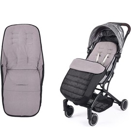 Qchomee Baby Stroller Sleeping Bag Winter Footmuff Waterproof Cushion Pad Pushchair Seat Liners Warm Windproof Infant Buggy Cover Pram Padding Mat, Black-detachable Foot Bag, One Size
